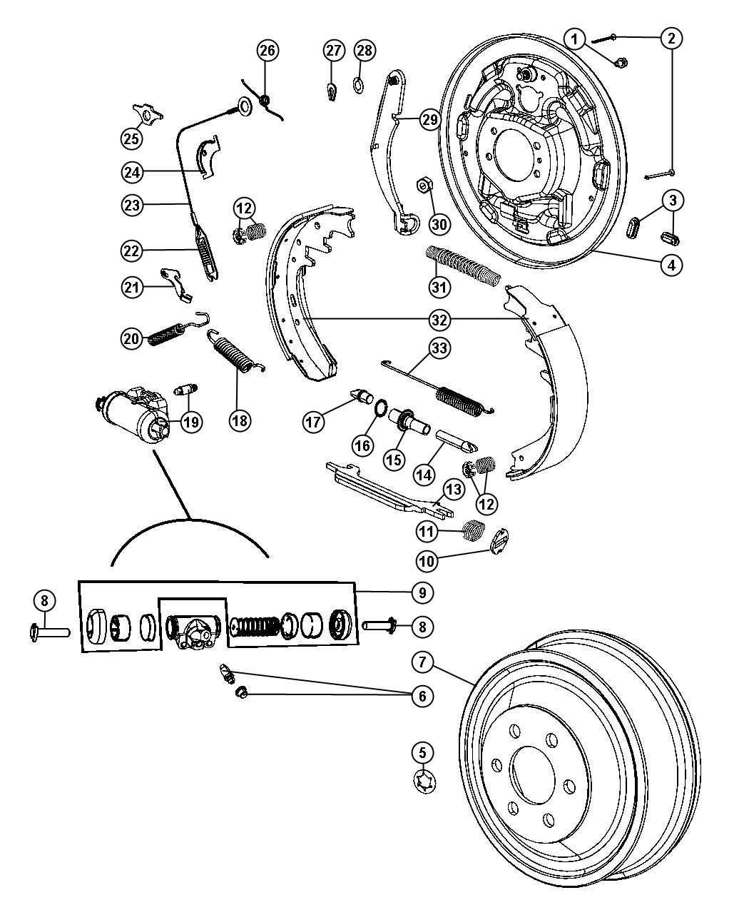 2000 Dodge Ram 1500 Strut. Parking brake. Right or left. Ldalanguage