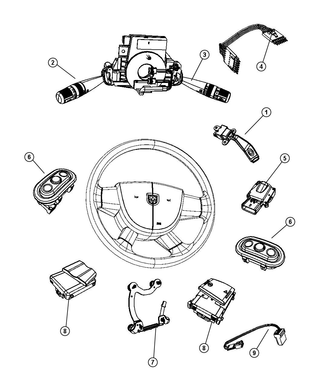 Dodge Nitro Switches Steering Column and Wheel