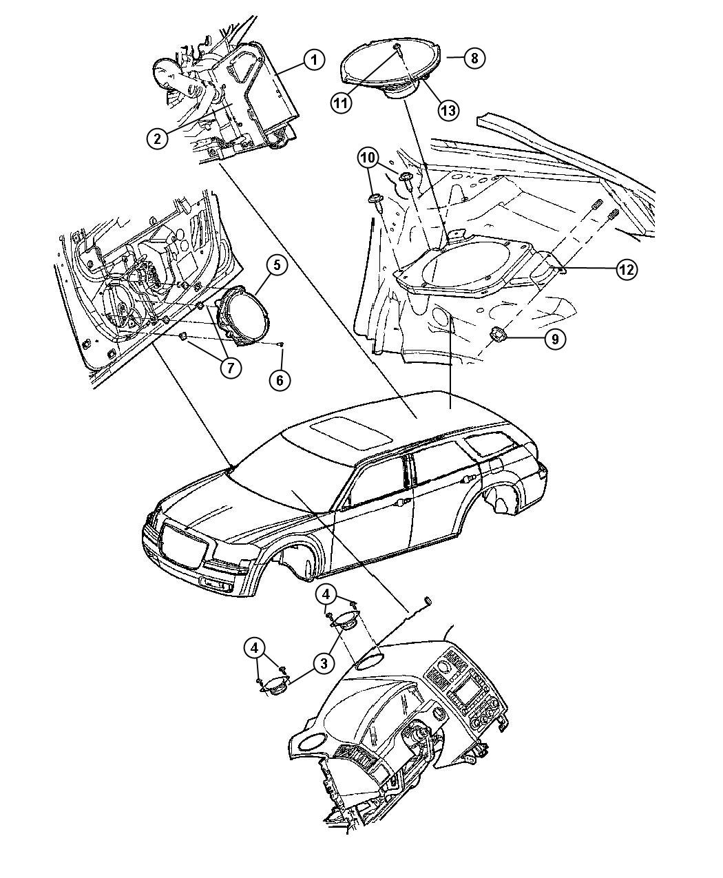 Chrysler 300 Amplifier - 05035022AF | Factory Chrysler Parts, Bartow FL