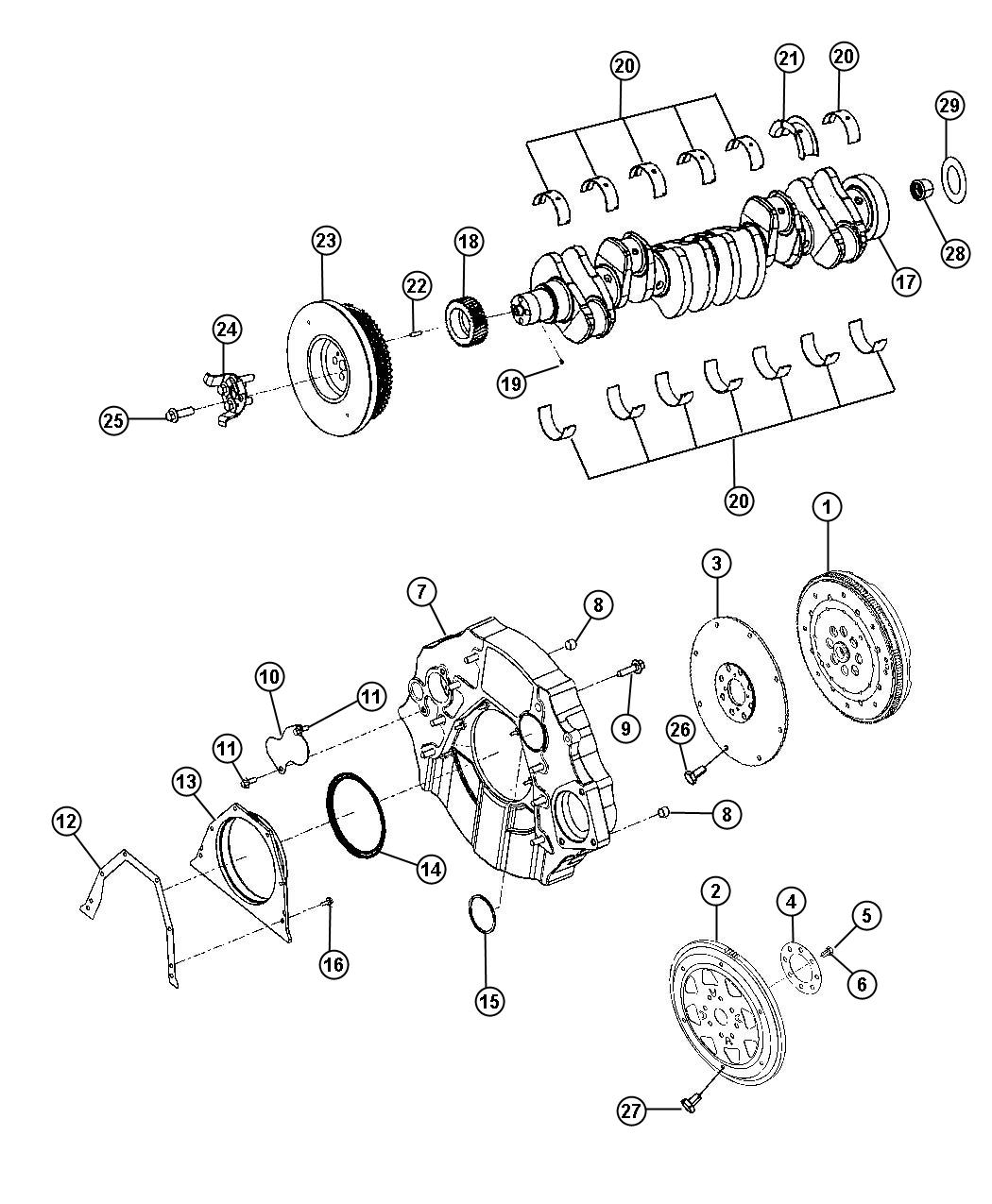 2005 Dodge Ram 2500 Bolt, screw. Hex head. M12x1.25x34.00 - 05085962AA ...