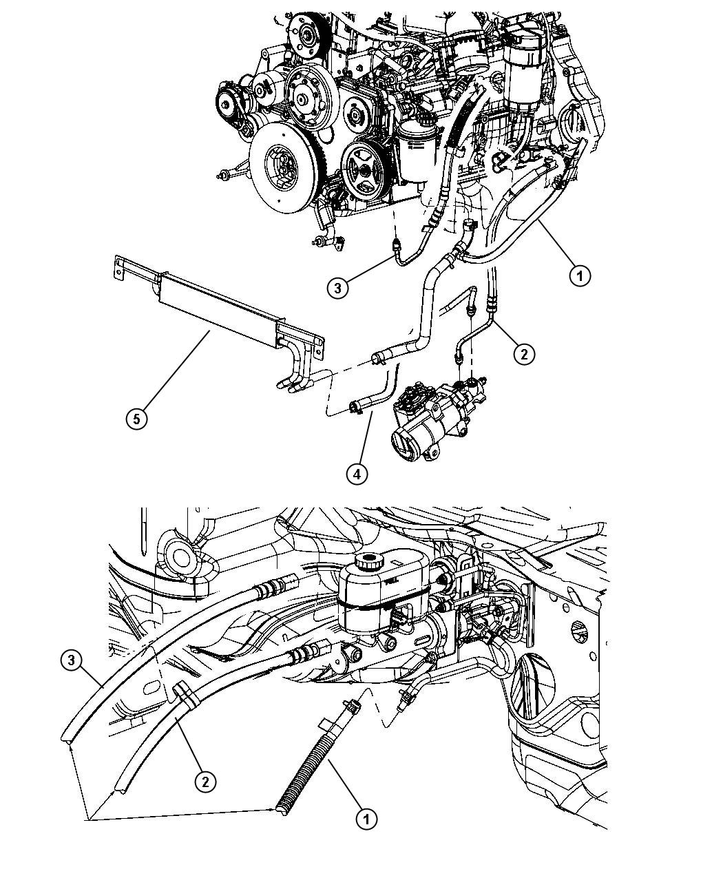 Diagram Of Power Steering Hoses Connection