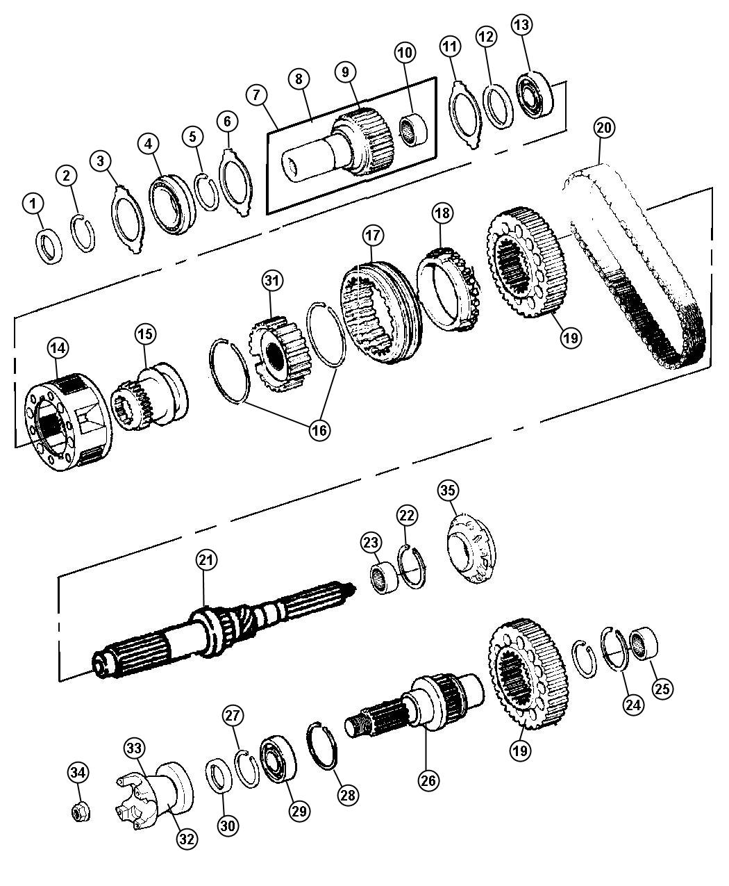 68001631AB - Chrysler Flange. Rear output assembly | Factory Chrysler ...