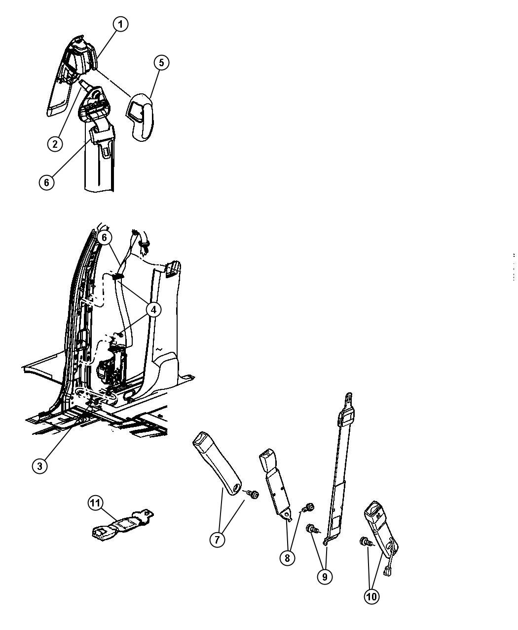 Seat Belt Part Diagram