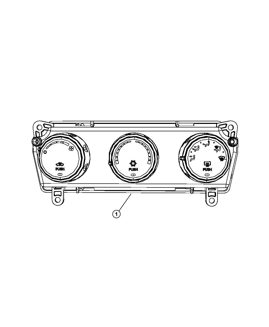 2012 jeep Liberty Control. Used for: a/c and heater. [air conditioning