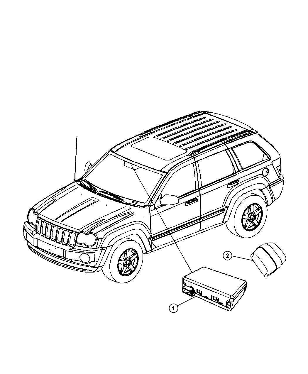 Dodge Durango Module. Rain sensor - 05026859AC | Factory Chrysler Parts ...