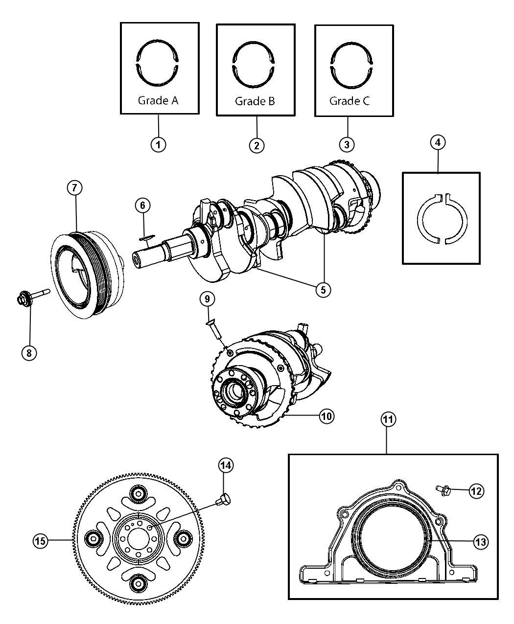 05140028AA - Chrysler Gasket, retainer, retainer kit, retainer package ...