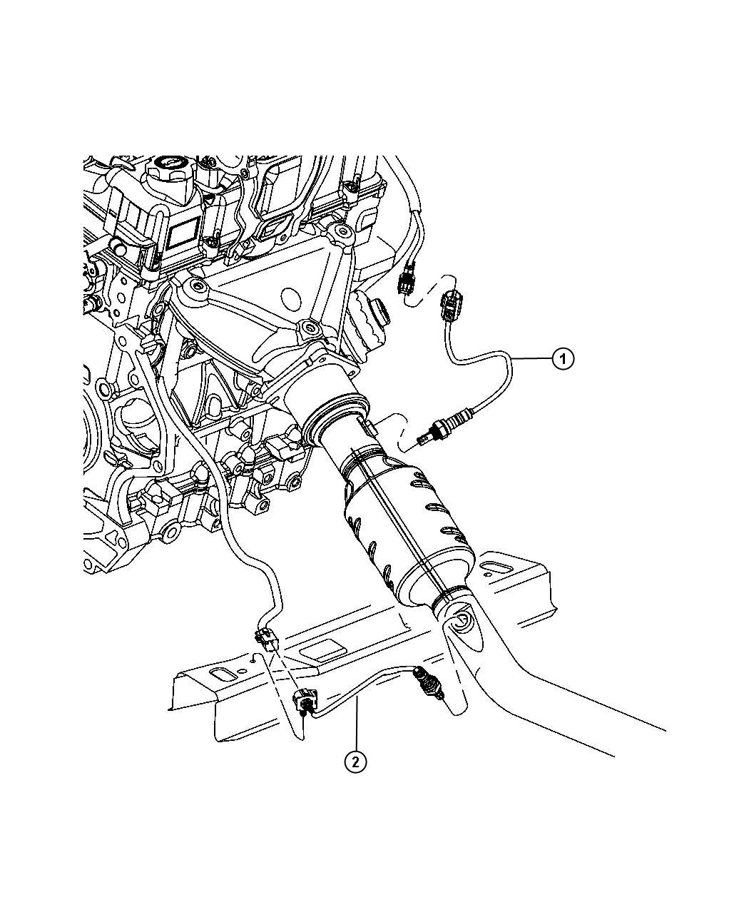 2010 dodge journey oxygen sensor location