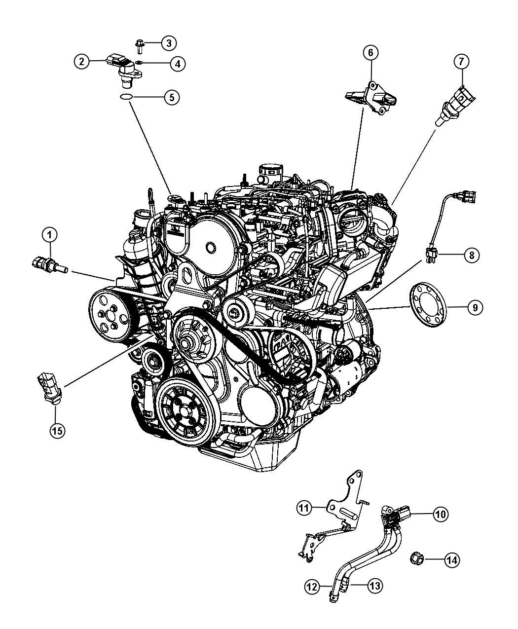 68300629AA - MOPAR Sensor. Oil temperature, temperature. Right or left ...