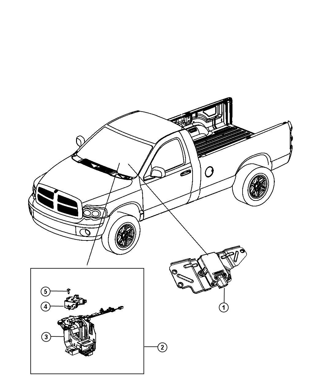 Dodge Ram 2500 Sensor. Dynamics. Used for: lateral acceleration and yaw ...