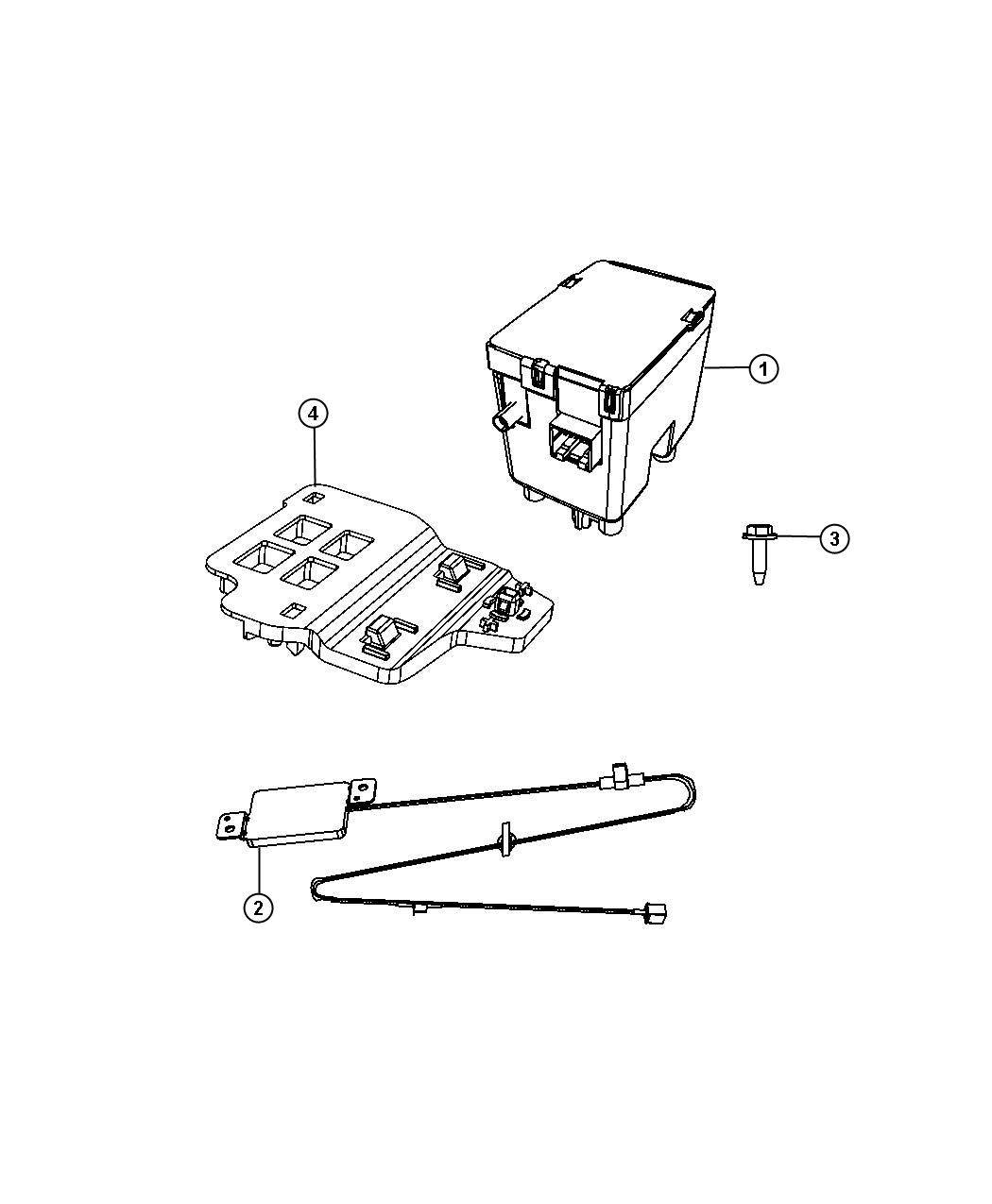 Chrysler 300 Antenna. Used for remote start and keyless entry. [remote