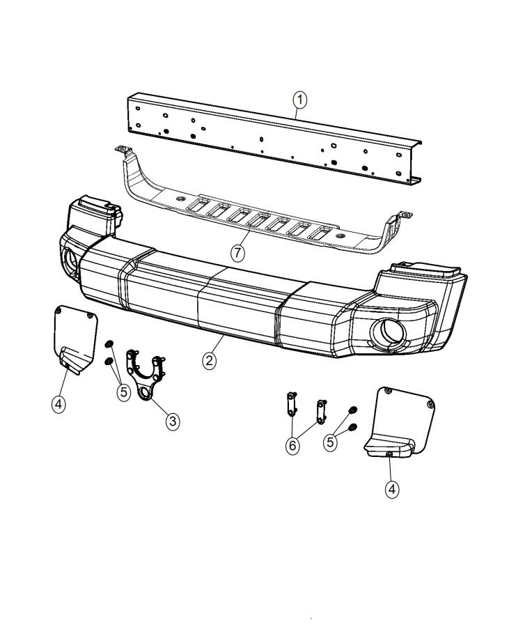 2015 Jeep Wrangler Cover. Bumper. Color: [no description available ...