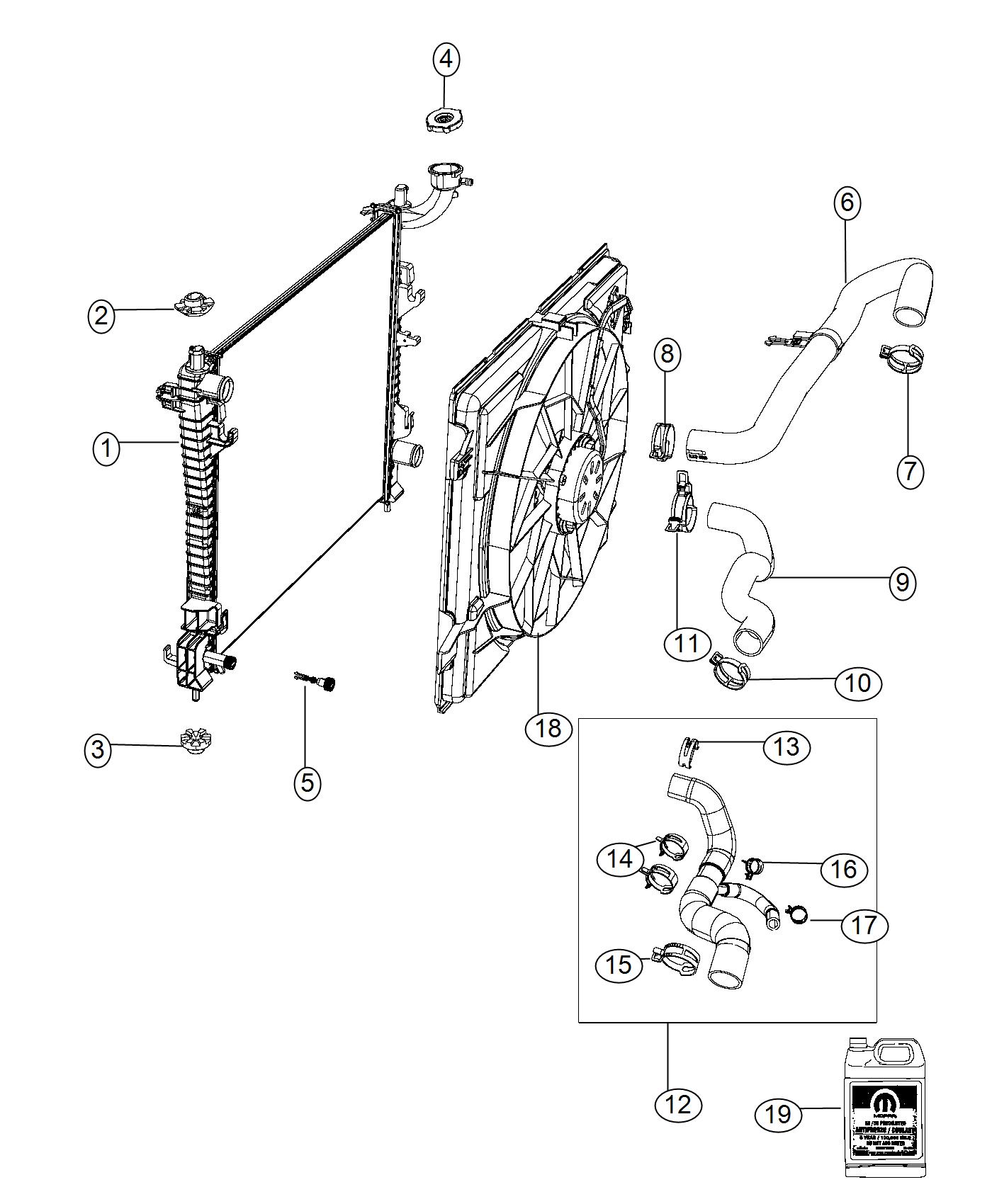 2016 Jeep Grand Cherokee Antifreeze. Coolant. Gallon. Export, us ...