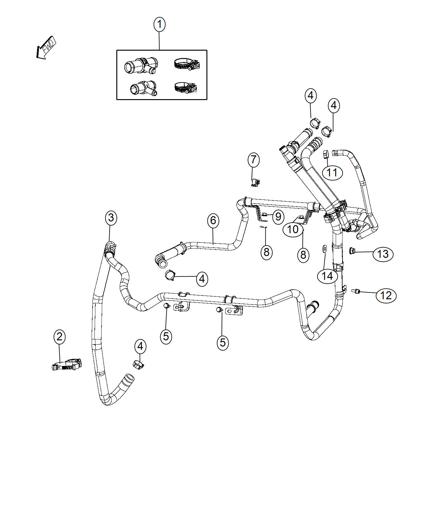 Dodge Ram Heater Hose Diagram