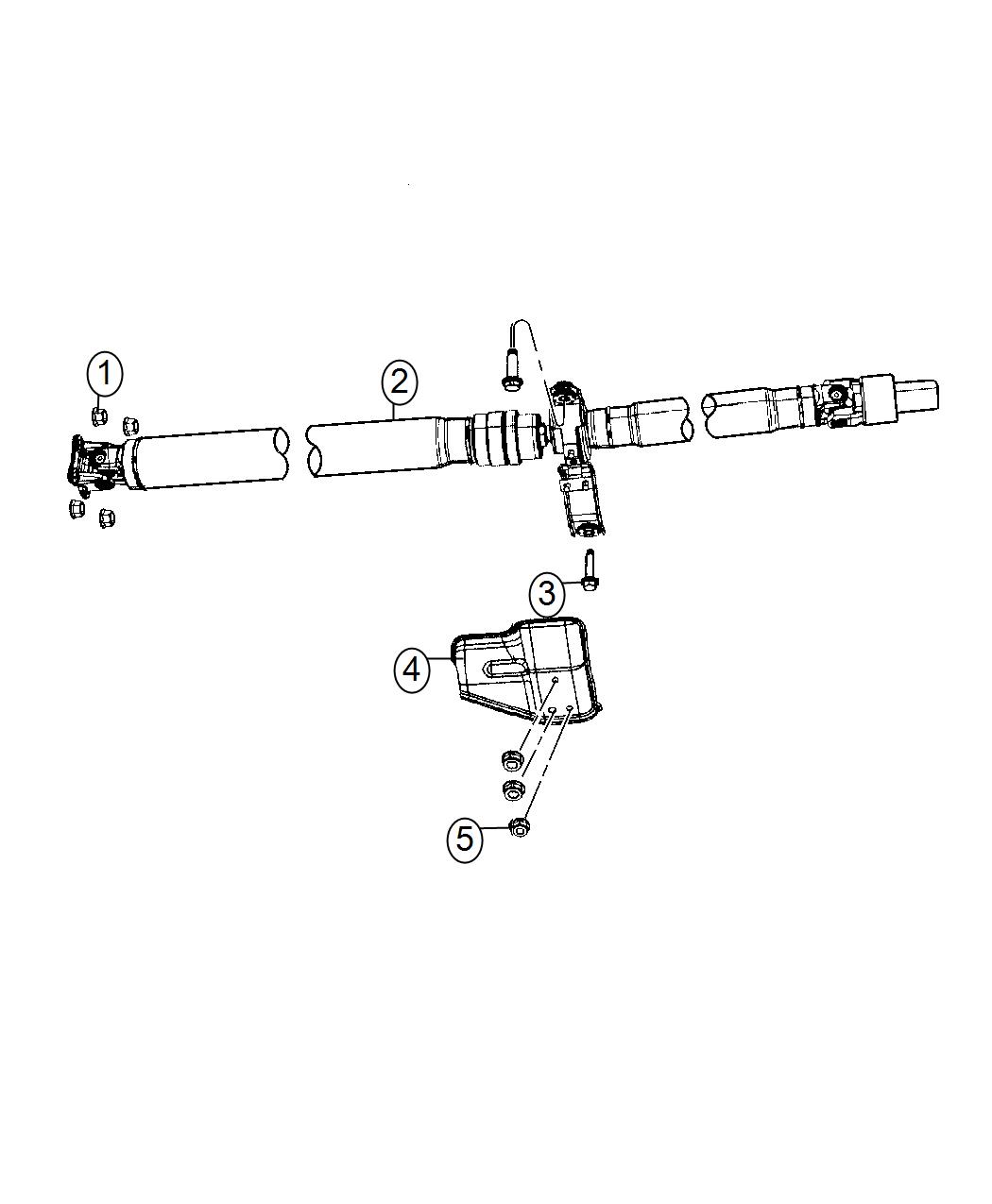 2017 Jeep Compass Shaft. Drive. Rear - 05273310AB | Factory Chrysler ...