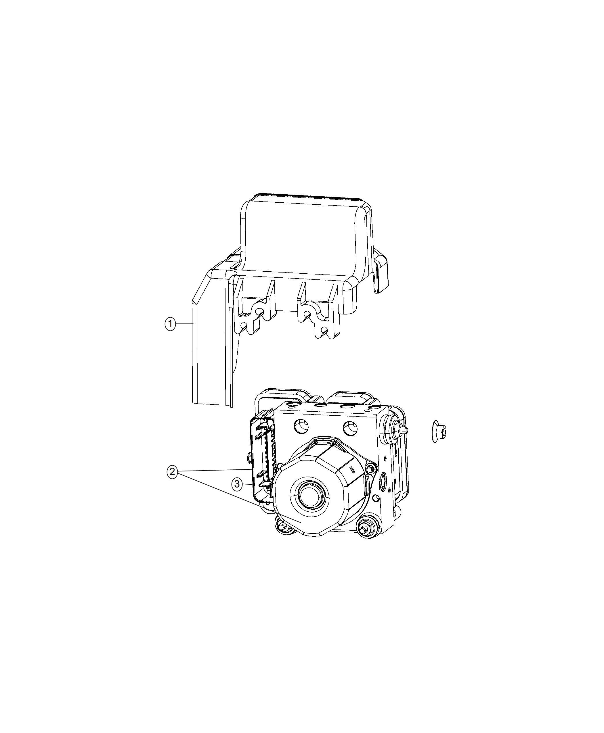 2018 RAM PROMASTER Hydraulic control unit. Anti-lock brake system. Used